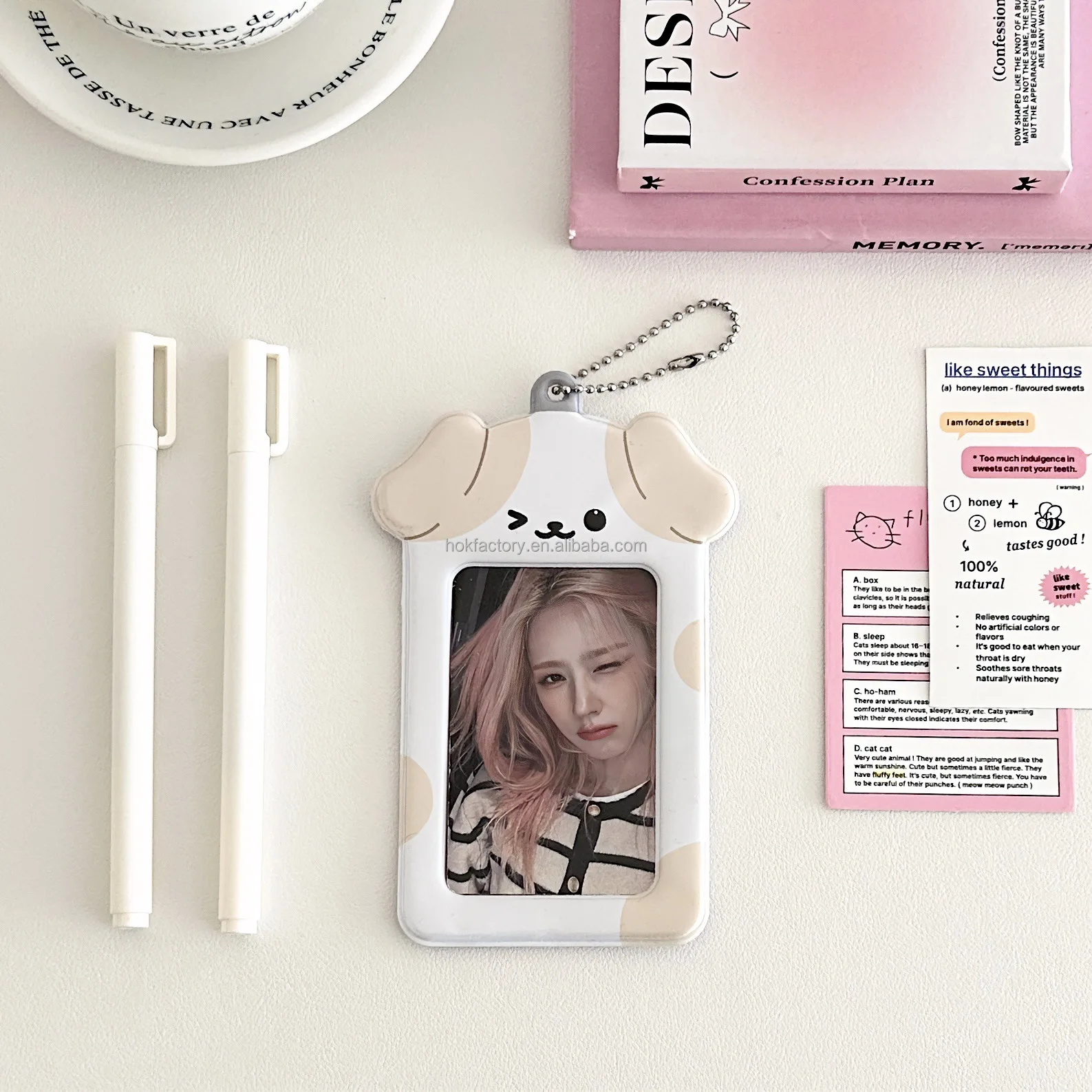 Acryl fotohouder in de vorm van een kristallen vlinderketting - Houdt