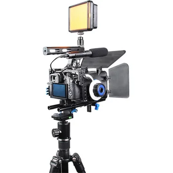 YELANGU C500 Camera Cage with Matte Box and Follow Focus for LUMIX DMC GH4 for Sony A7S/A7/A7R/A7RII/A7SII detail image