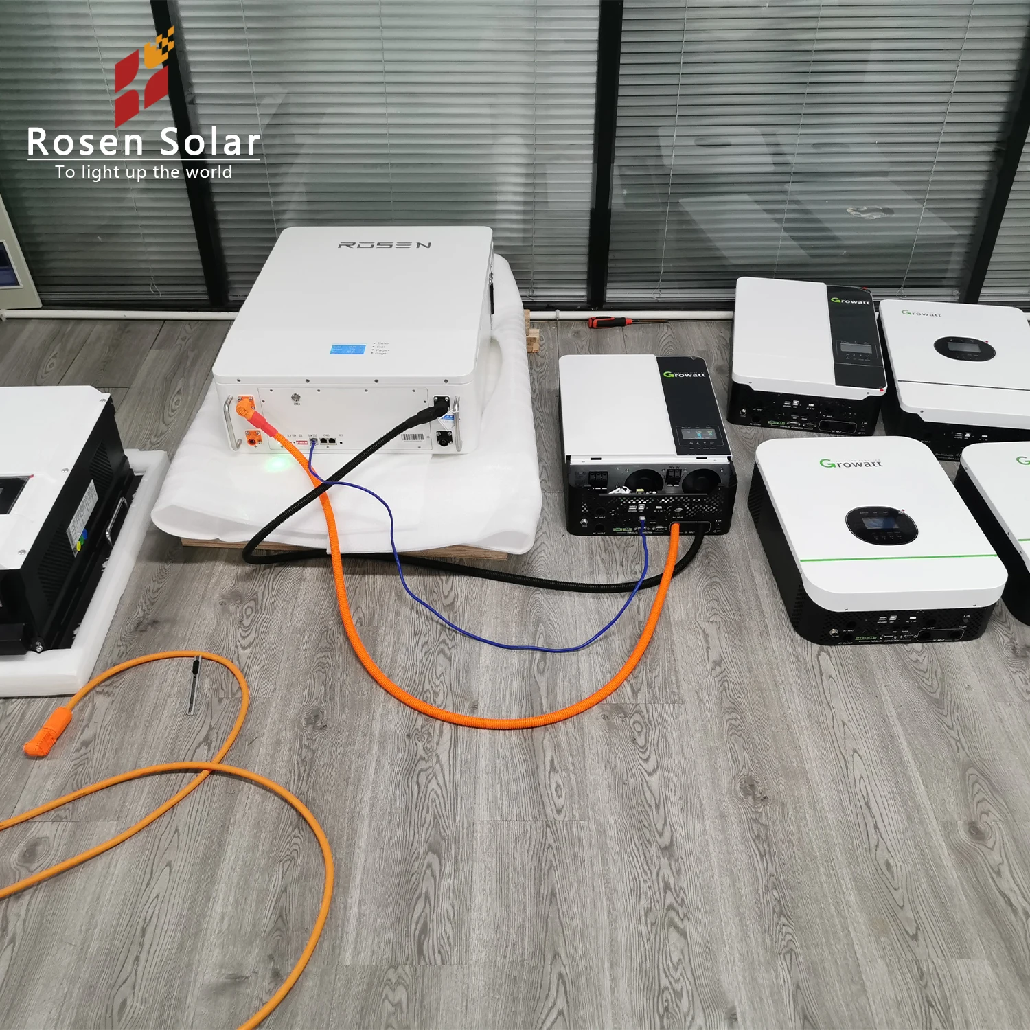 ROSEN Full Set Home Solar Kit 5kw Solar Power System Home Use Backup Battery Home Solar System 3kw with Battery Backup Power