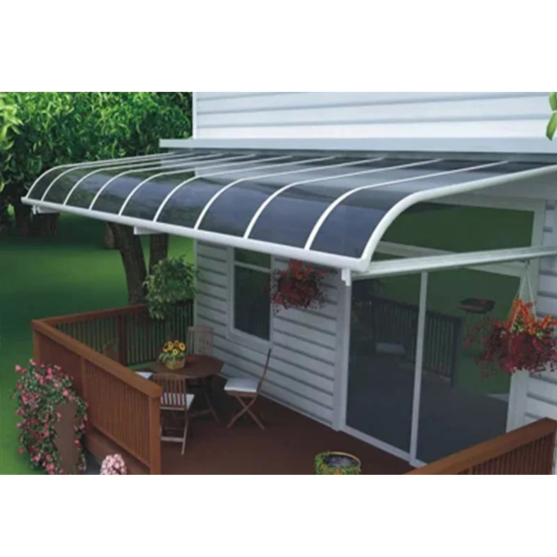 jardin en extérieur en polycarbonate d'aluminium tailles personnalisées au toit de la toiture