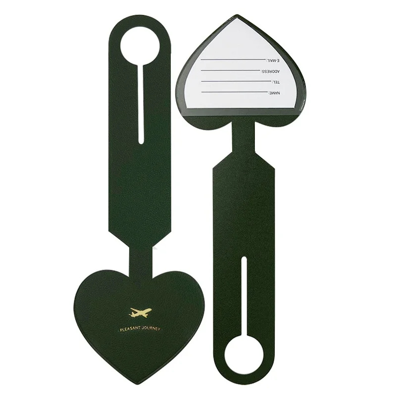 Heart Luggage Tag Boarding Pass Checked-in Name Anti-lost Stowable Small Pendant preview 5