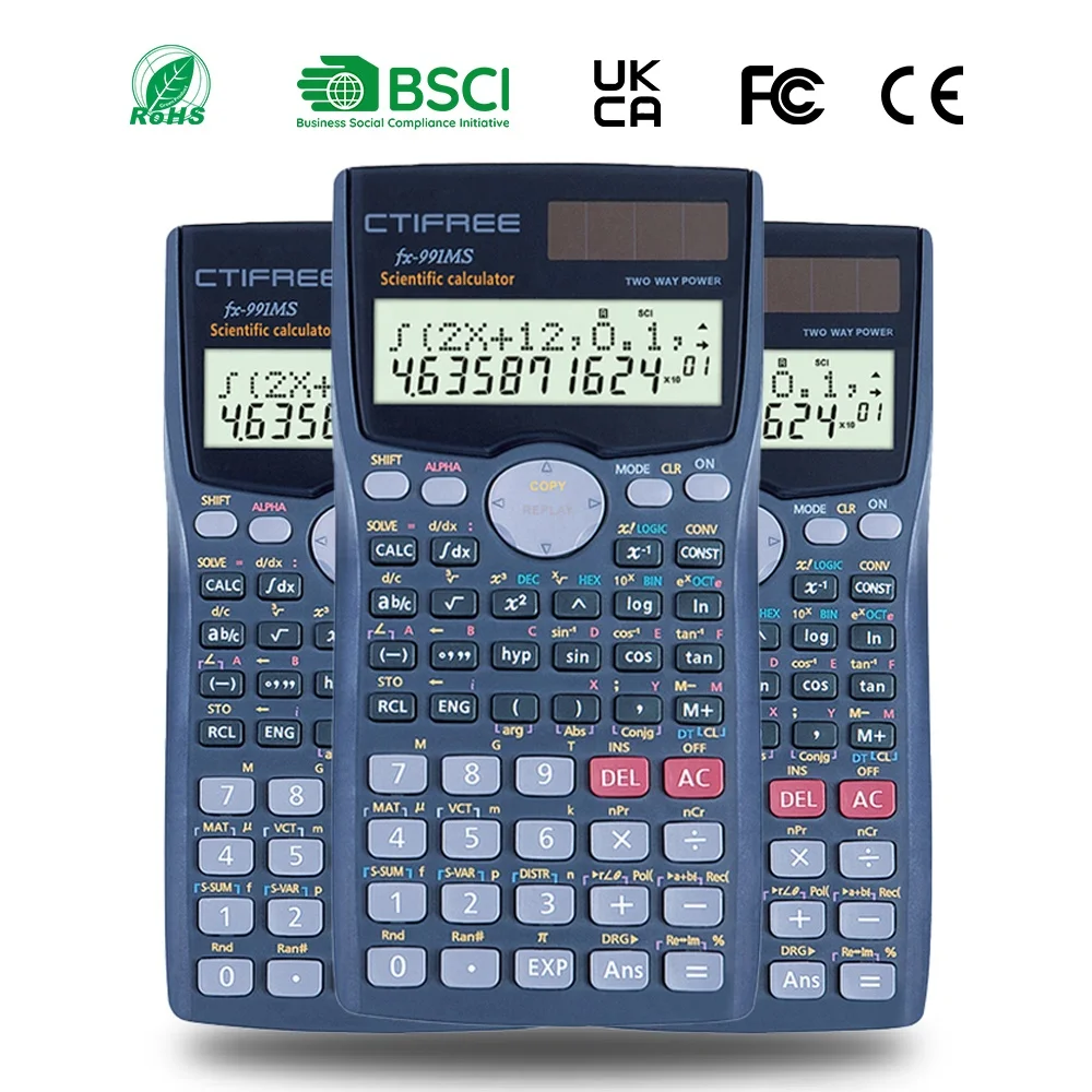 FX-991MS関数電卓FX-100MS Engineerigカスタマイズされた学生はCientifica Calculadora  Calculator Scientificを計算します