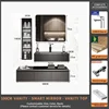 100Rock Slab Ceramic Basin+Smart Mirror Cabinet