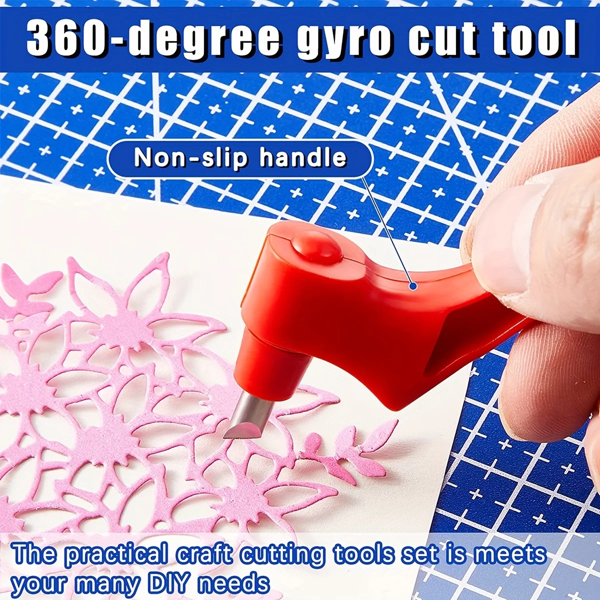 Versatile DIY Utility Craft Cutting Tools 360 Rotating Blade Knife Customized OEM Support