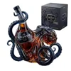 Botella de vino de pulpo (tapa negra)