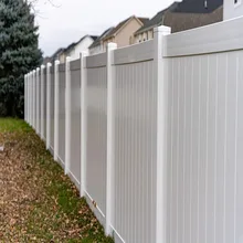 Durable Garden Yard PVC Privacy Fence Panels Contemporary PVC Wall Fence for Waterproof Yard Privacy Wall