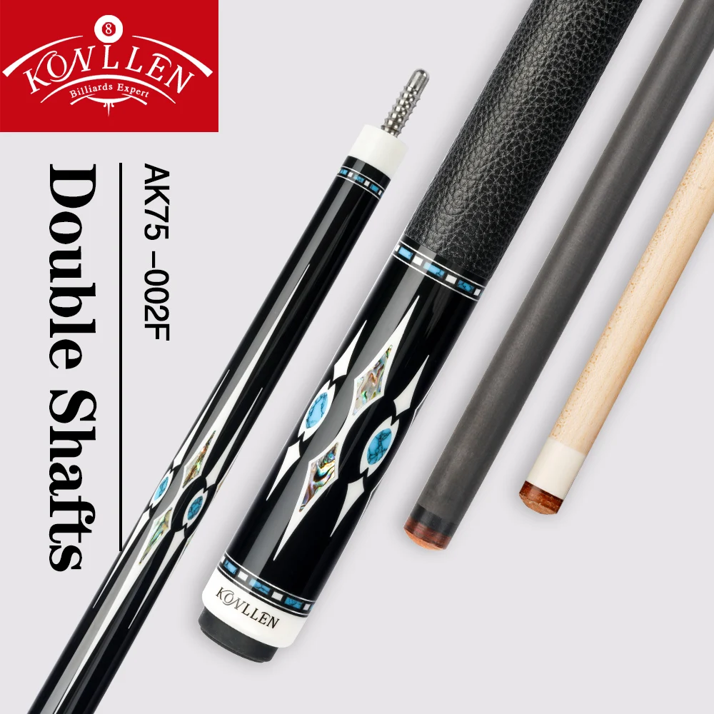 KONLLEN AK75-002 Carbon Fiber Pool Stick - 20oz, 1/2 Split Cue