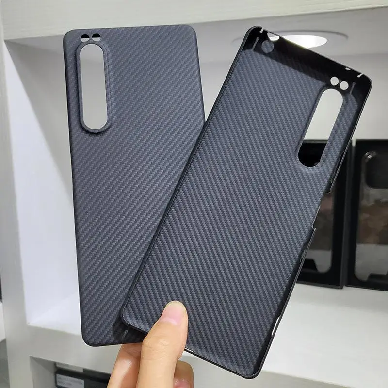 Laudtec LX260 carbon fibre phone case with Fashionable atmospheric simple lightweight anti fall  For SONY Xperia 1ii 5ii 10iii