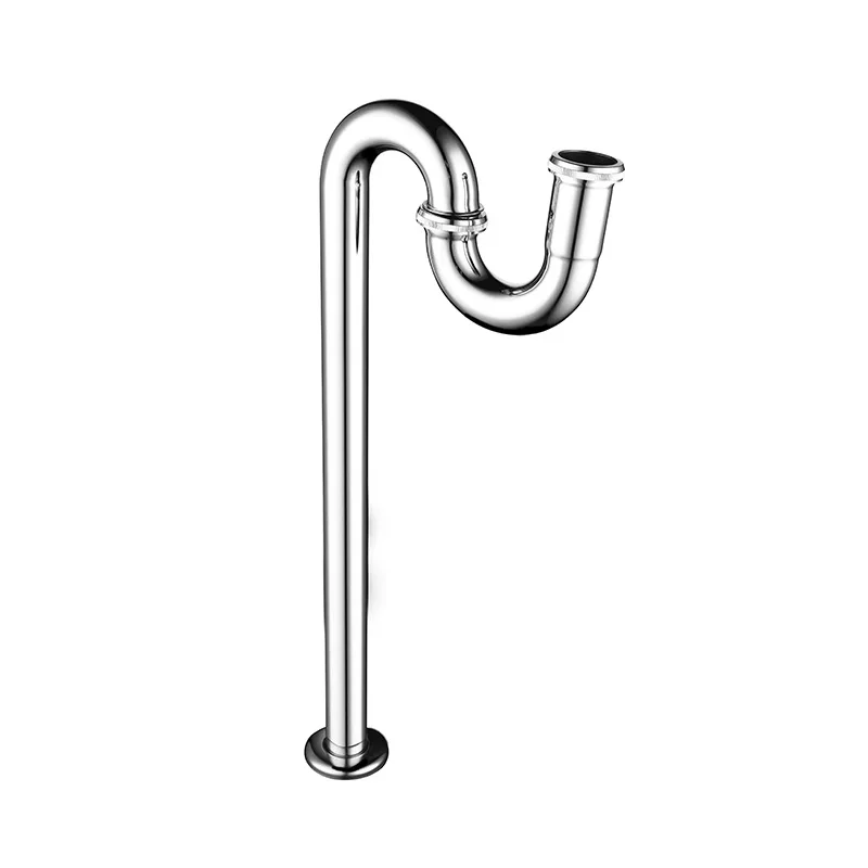 Brass Curved Kitchen Sink Drainer Drainage Pipe 200*520mm Oem