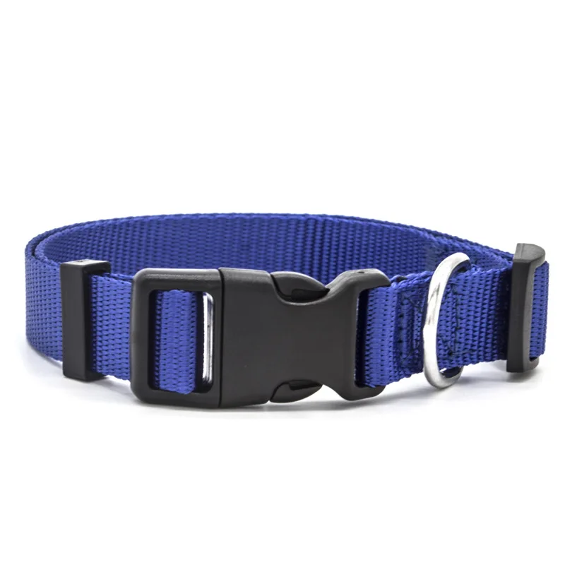 2021 Trending Products Wholesale Metal Buckle Pet Cat Dog Use Plain Nylon Dog Collar