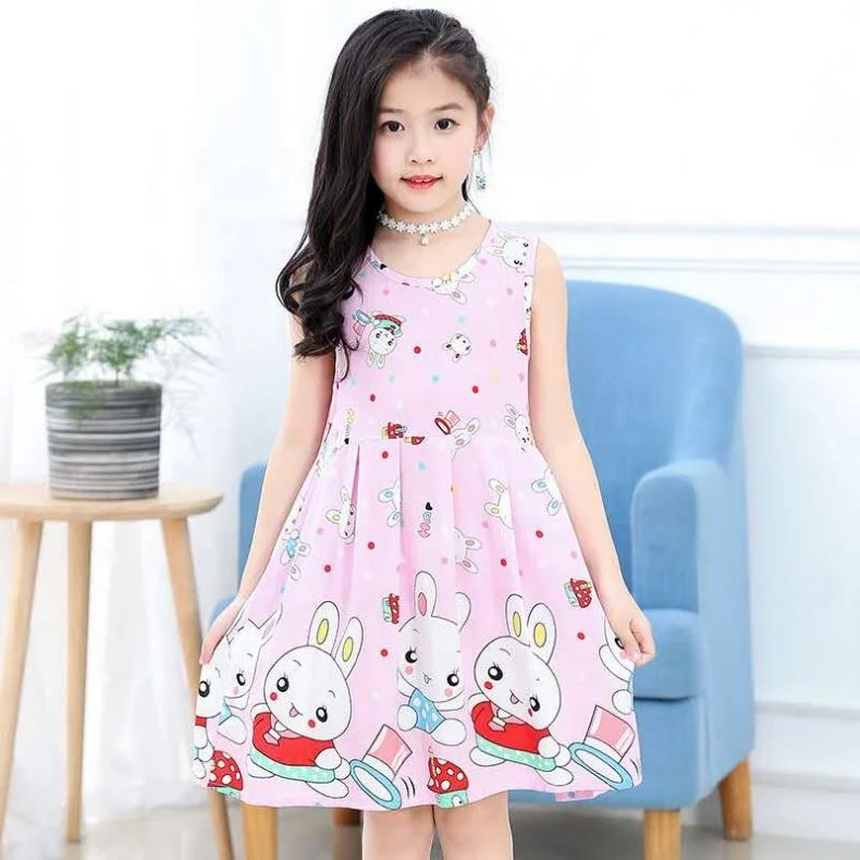 Girls Floral Party Dress Summer Dress 4 5 6 7 8 9 Years 