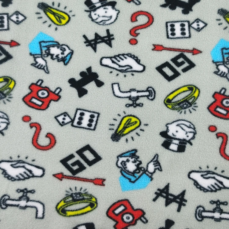 Хорошая цена, 100% полиэстер, мягкая фланелевая флисовая ткань с принтом для детского одеяла