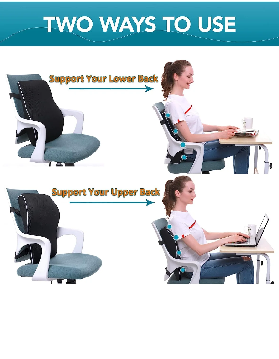 Lumbar Support Pillow For Office Chair Back Support Pillow Car Computer