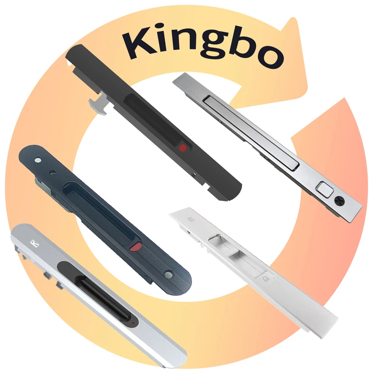 Window Sliding Lock Heavy Duty Vertical Aluminum Zinc Alloy Appearance Glass Handle Hook Push European Style Adjustable Fittings