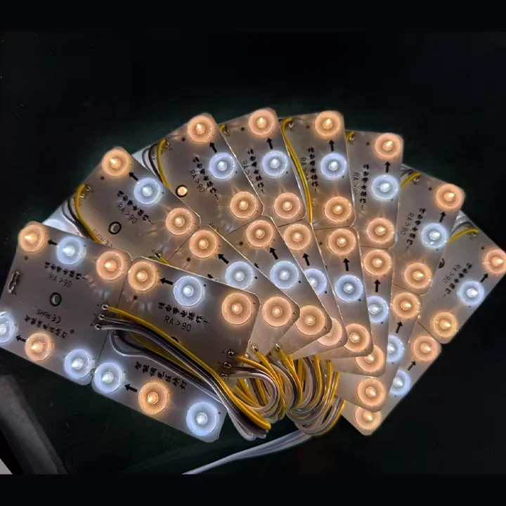 product 10v 220v led module remote controlled 6 led white yellow multi chip modular lights for hotel light landscape lights-4