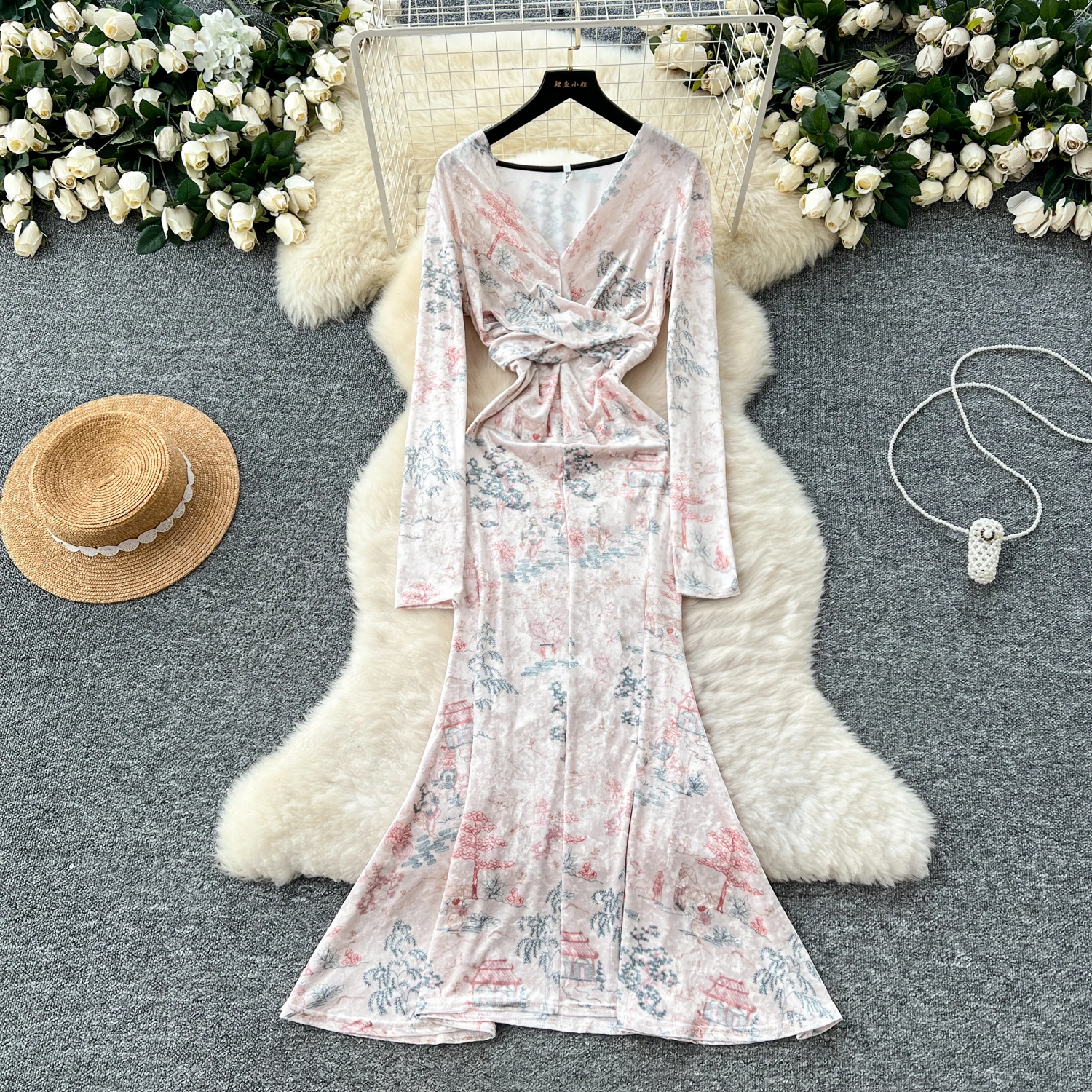navy blue dress for baby girl Winter Women'S Sweater Dress Solid Color Casual Knitted Tunic Dresses Cold main image 1