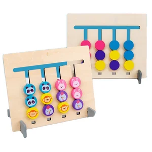 Four Color Games Logical Thinking Training Children Move Chess Toys  Wooden Toy