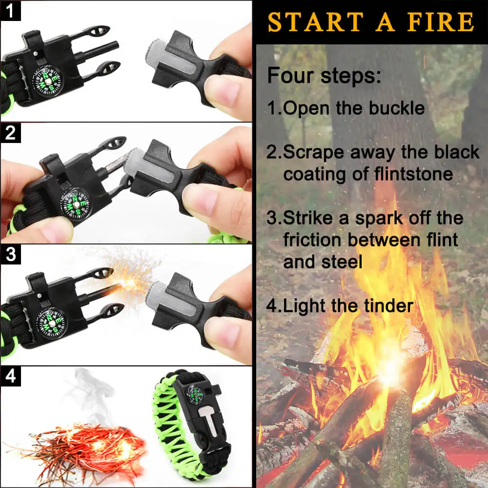 Baiyuheng Wholesale Comfortable 550 Survival Paracord Handmade Paracod
