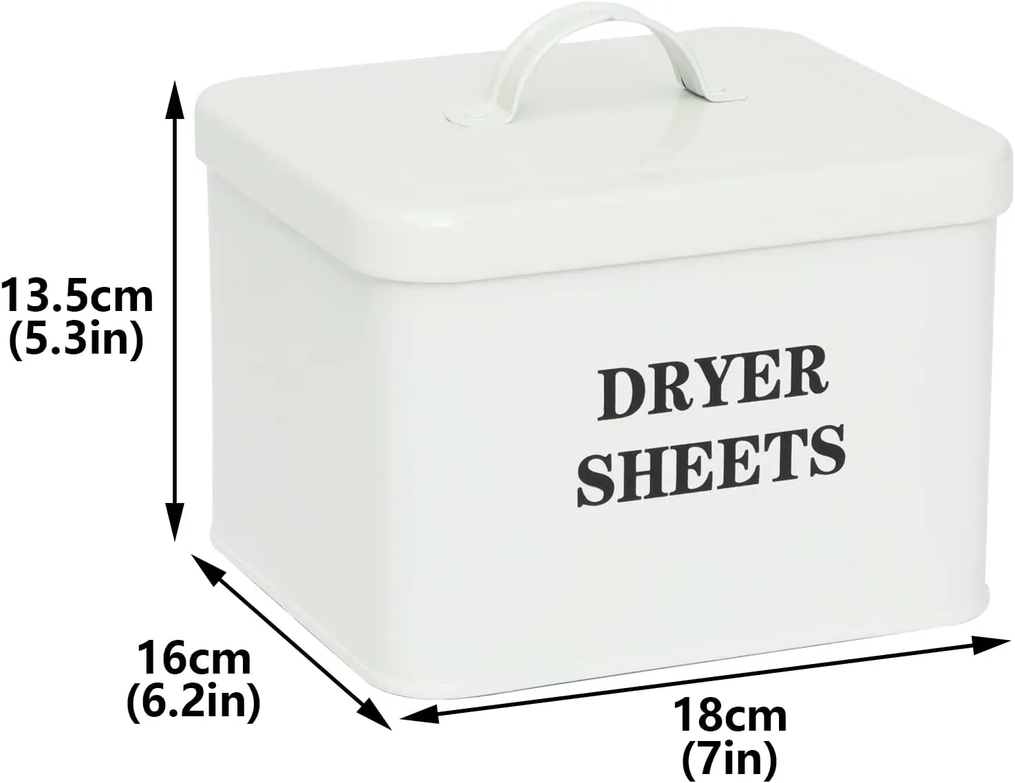 Modern Farmhouse Metal Dryer Sheets Holder For Organization And Storage