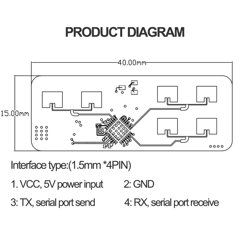 Hi-link HLK-LD2450 Mmwave Human Micro-Motion Radar Sensor