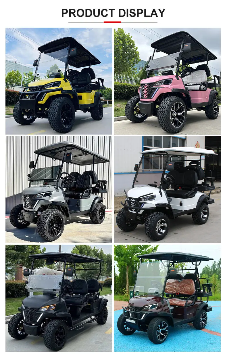 Lifted 4 Passenger Golf Car Brand Hunting Buggy New 4 Wheel Electric