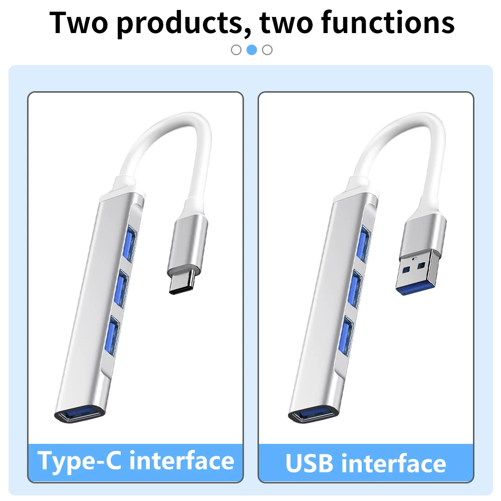 Док-станция Eonline с портом USB Type-C, 3,0, 3,1, 4 порта, мультиразветвитель, адаптер OTG для Lenovo, HUAWEI, Xiaomi, Macbook Pro, 15, Air Pro