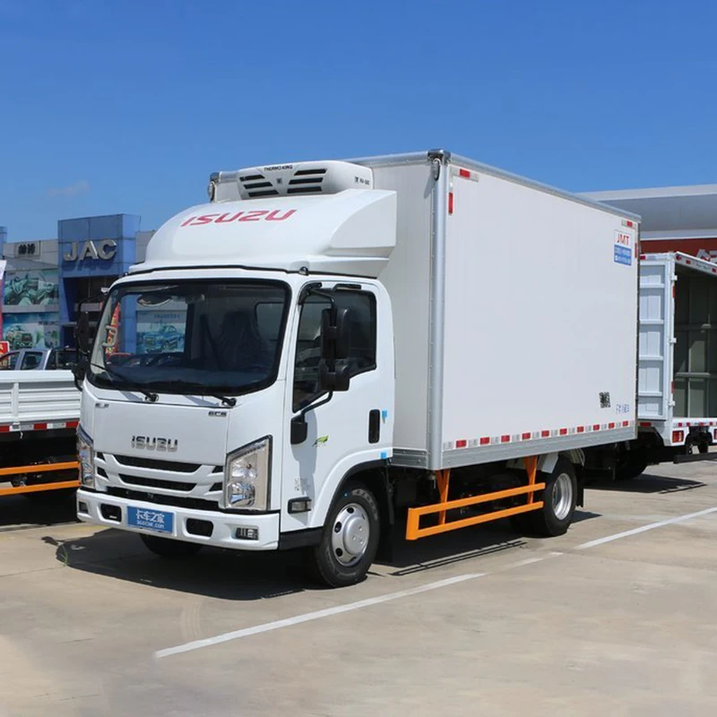 2023 New ISUZU 4x2 Refrigerator Truck Right Hand Drive 105(KW) /116hp Light Truck 4Wheels 10/20/30 Tons Deposit Shipment