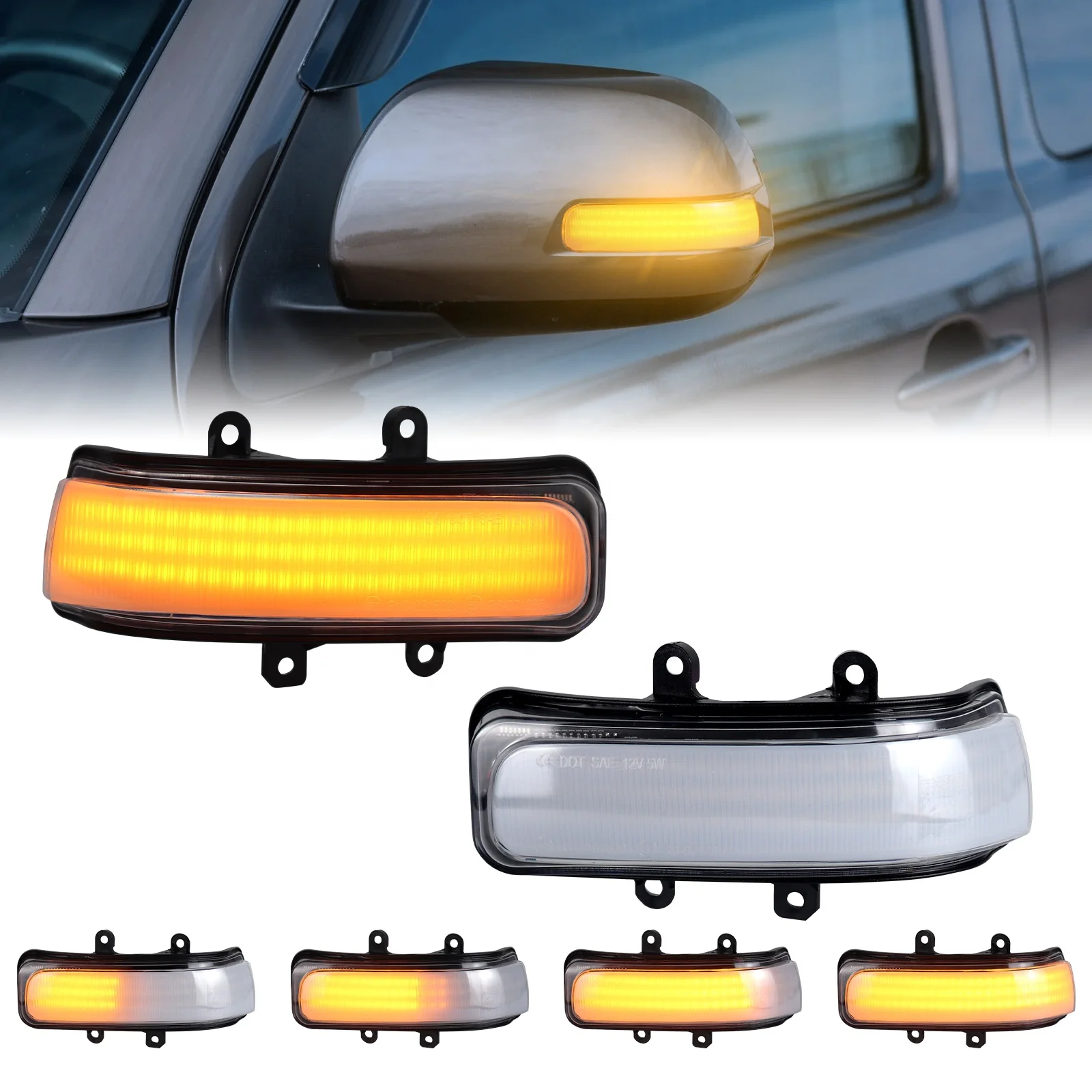 Blinker LED Sequentilal Turn Signal Lights For Toyota RAV4 4RUNNER Tacoma Highlander Alphard Voxy