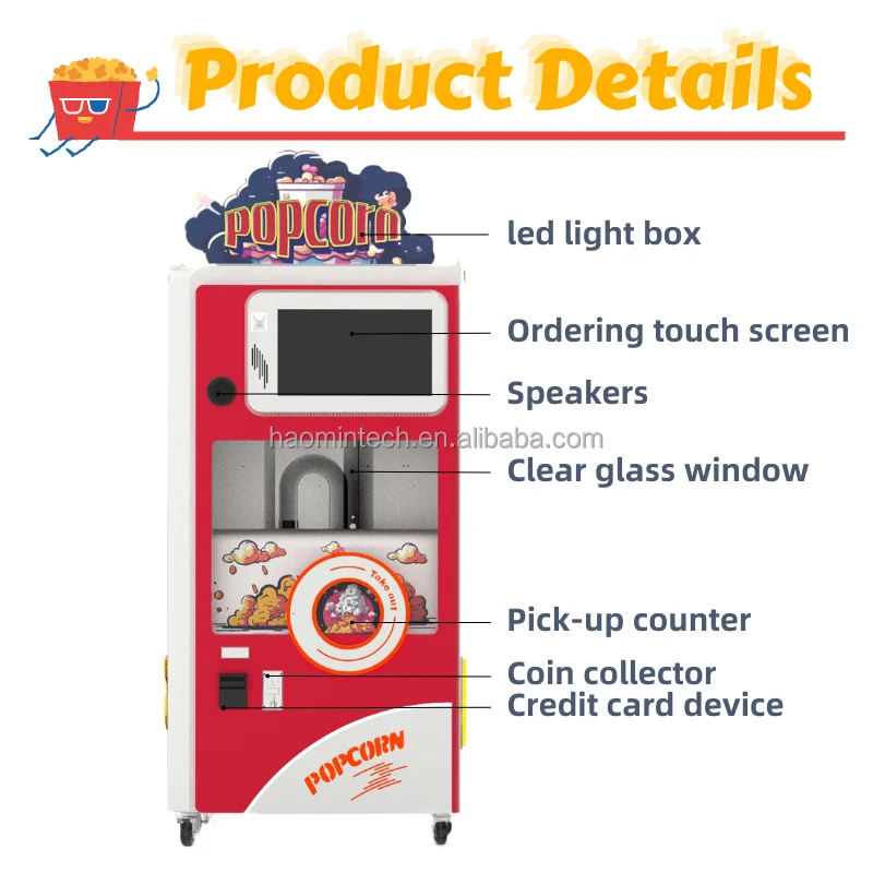 Multi Flavored Popcorn Maker Fast to Make Freshly Popped Popcorn Electric Popcorn Popper