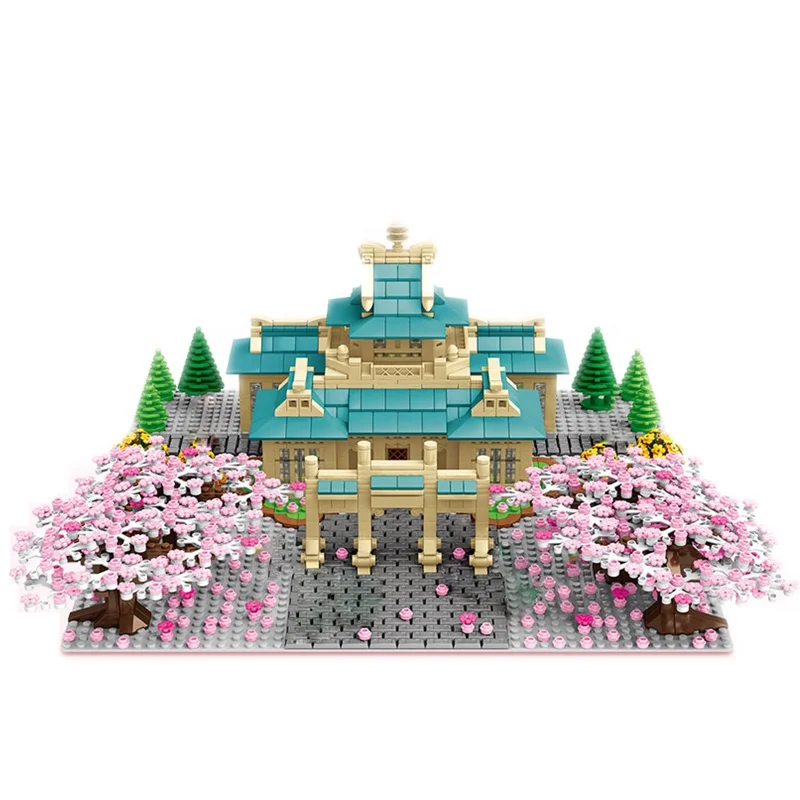 Details about   SEMBO Building Blocks City Street View Japan Village Straw Hut Bricks Toy 421PCS