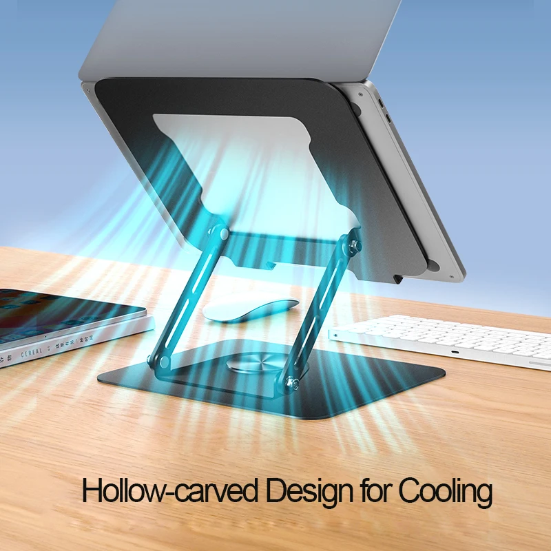 360 Rotating Swivel Laptop Stand For Standing Work Multi-angle Height ...