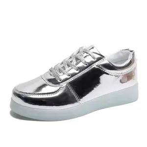 Spring Summer LED Colorful Luminous Slip-On Shoes with Adjustable Strap Fashion Trend for Dancing USB Charging Men & Women