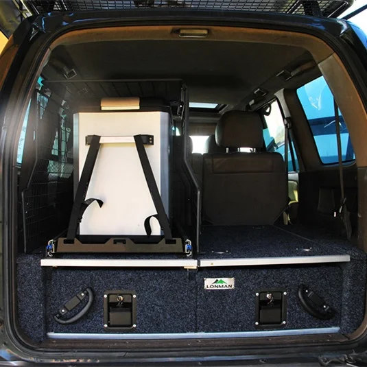 Heavy Duty Car Fridge Slide With Cutting Board Outdoor Fridge Slide For