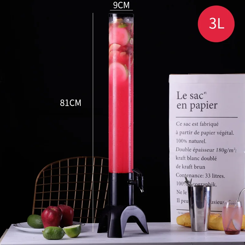 Hot Sales 1.5L and 3L bar Pub Draft 3 Taps Drink Beer Dispenser Tower