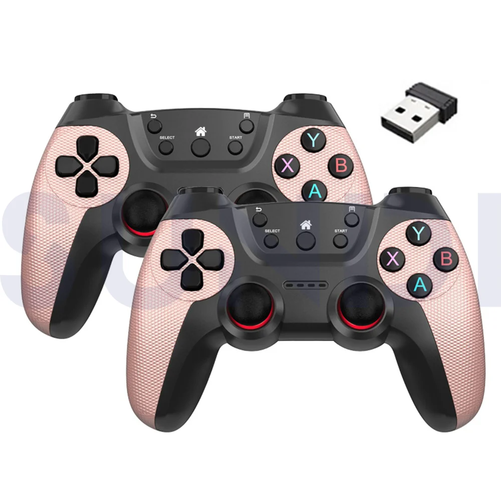 High Quality Double Player 2.4Ghz Wireless Joysticks Game Controllers for PC Android Phone