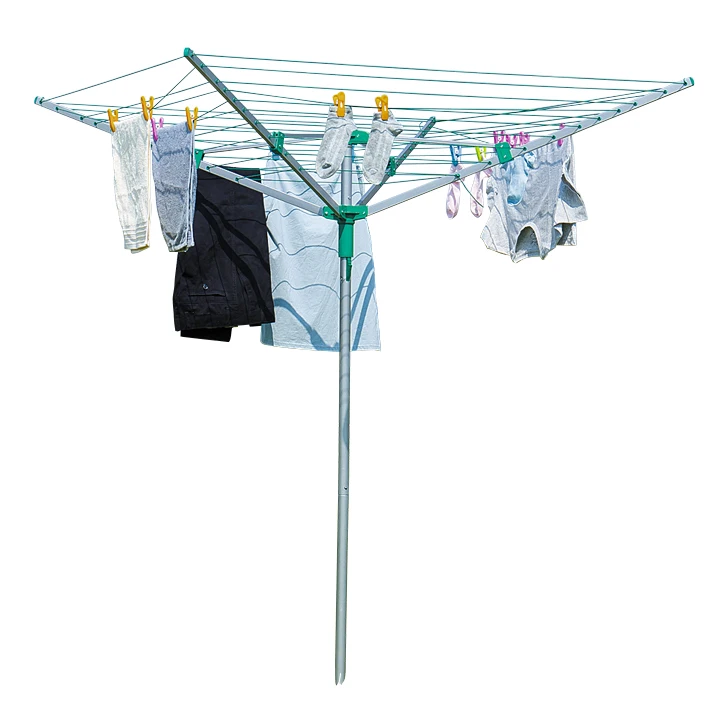 Factory Direct 40M 4 Arms Umbrella Shape Portable Clothesline for Outdoor and Home Dryer Rotary Clothes Drying Rack