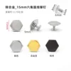 15mm zinc alloy hexagonal round wire rivets, 6mm Phillips head screws