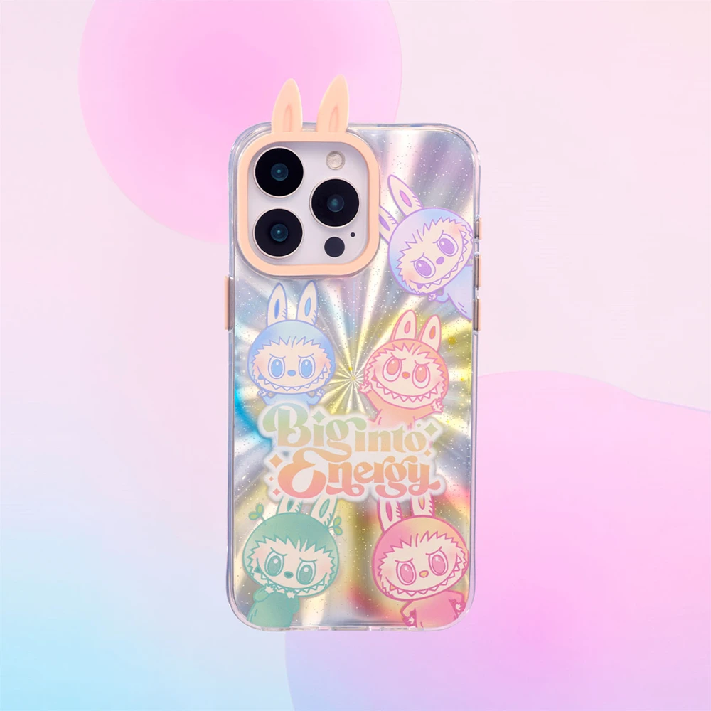 POP MART labubu ラブブ iPhone16proケース Pop Mart Labubu Big Into Energy Phone Case For iPhone 16 PRO US