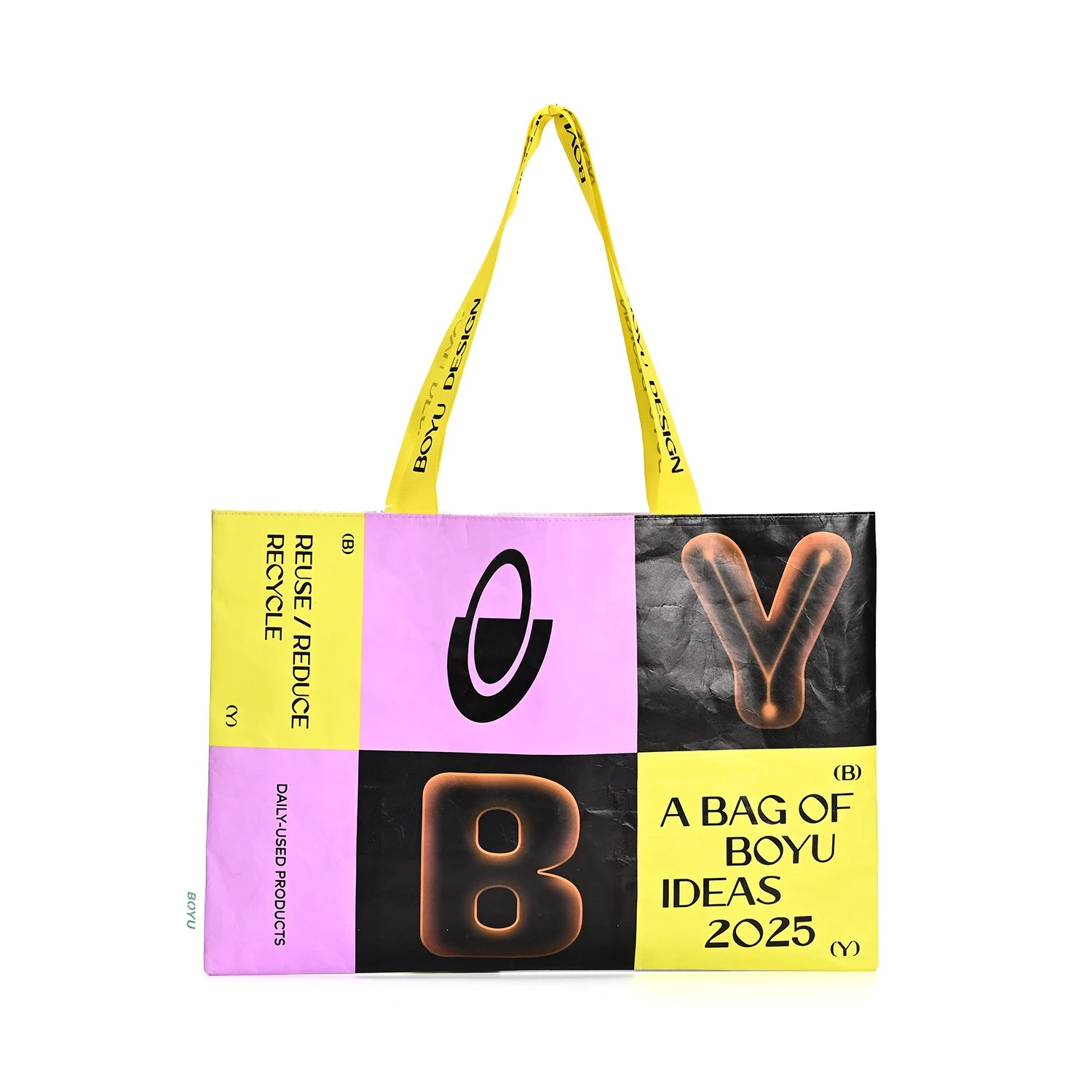 Eco-friendly Medium-sized Dupont Paper Coated Tyvek Tote Bag Light Strong Reusable Shopping Pouch Colorful Screen Beach Bag supplier