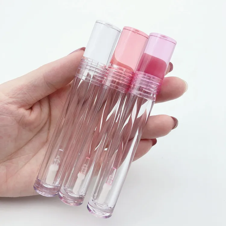批发流行7毫升空唇彩管diy定制logo透明唇彩管