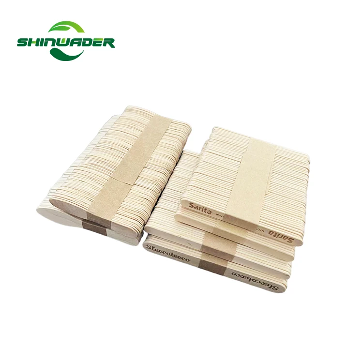 Biodegradable Stocked Custom Different Sizes Popsicle Ice Cream Sticks