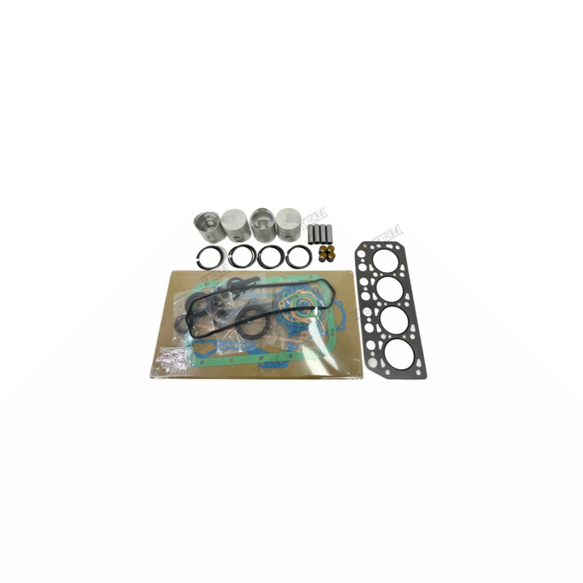 For Mitsubishi K4D Repair Kit With Full Gasket Set Piston Rings Engine Parts