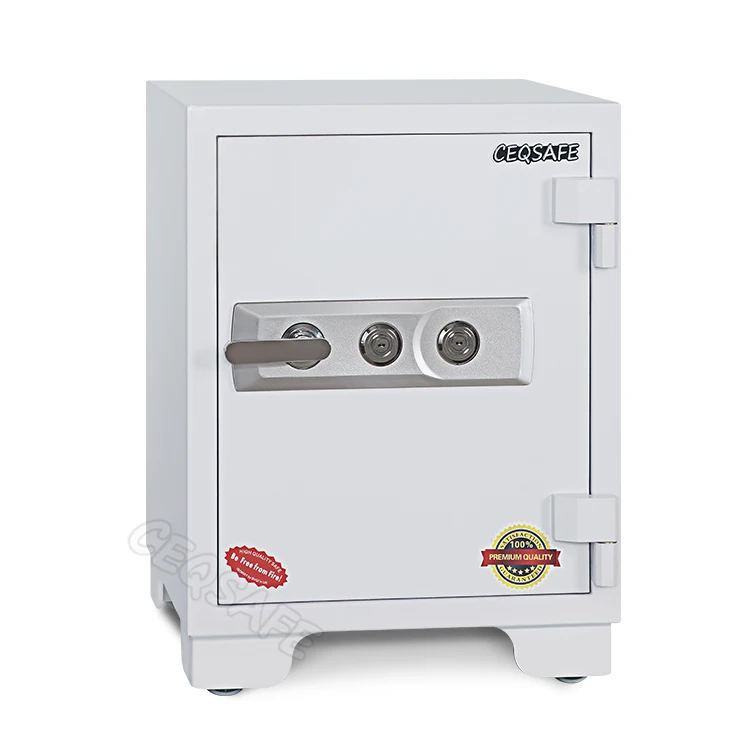 CEQSAFE Security Fire Resistance Double Key Locks Round Handle Fireproof Safe Box Digital Safe
