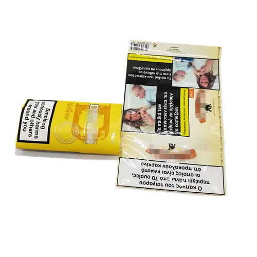 Wholesale Heat Seal Foil Mylar Plastic 100g Hand Rolling Cigar Tobacco Leaf Pouch Packaging Bag