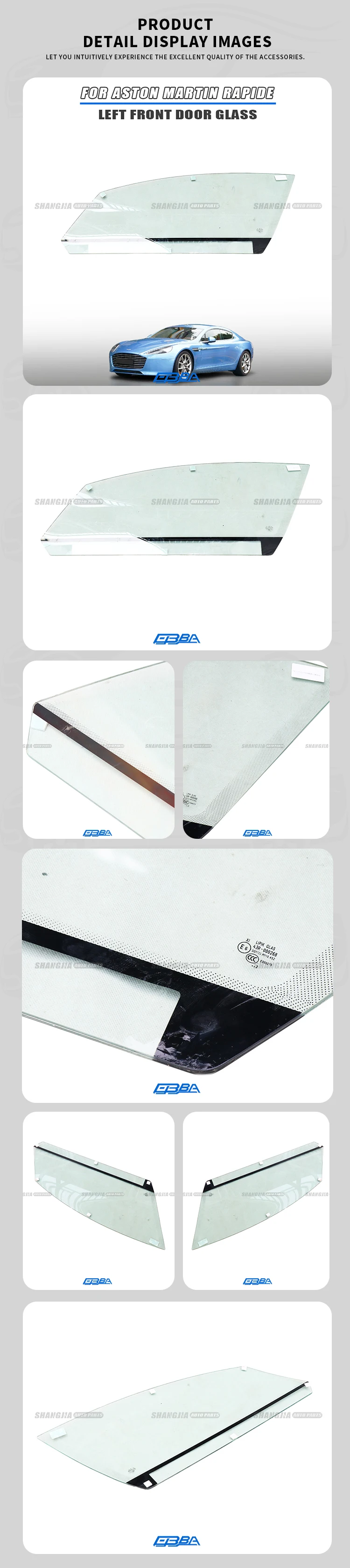 2025 Hot Sale Glass Auto Parts Front Car Window Glass For Aston Martin Rapide 2010-2016 OE AD43F21411AF details