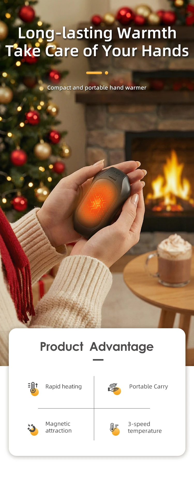 Hand Warmer, 3000mAh, Battery, abs - detail 4
