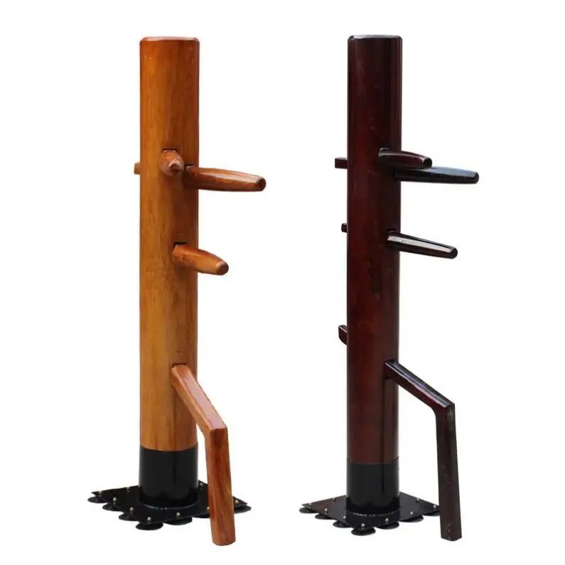BunnyHi QJ023 Customizable Color Chinese Kungfu Martial Arts Training Device Equipment Wing Chun Mannequin Kung Fu Wooden Dummy