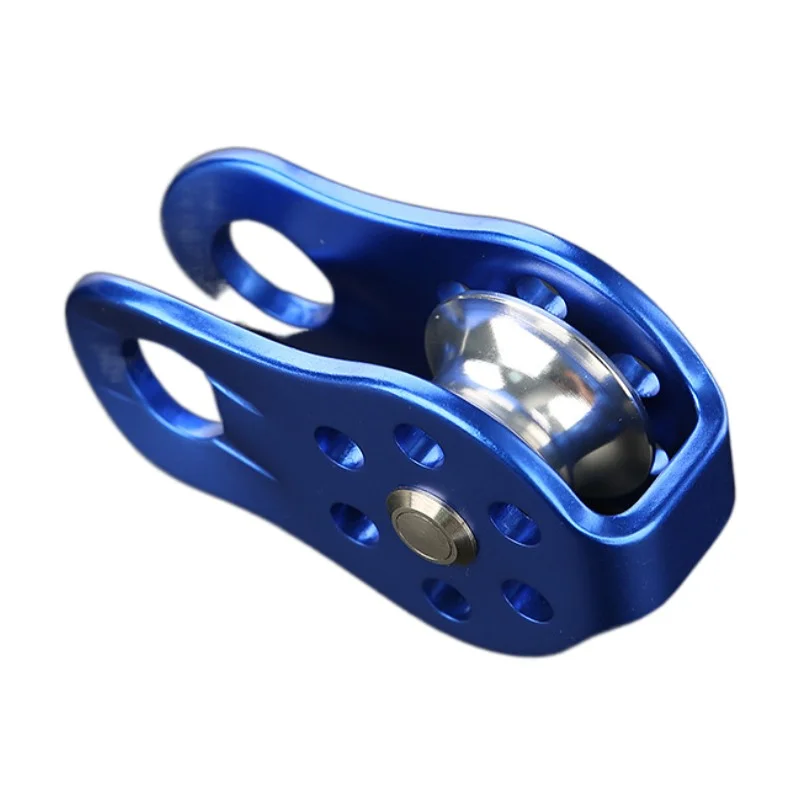 High Quality Heavy Duty Outdoor 20KN Aluminum Alloy Rock Climbing Single Wheel Pulley