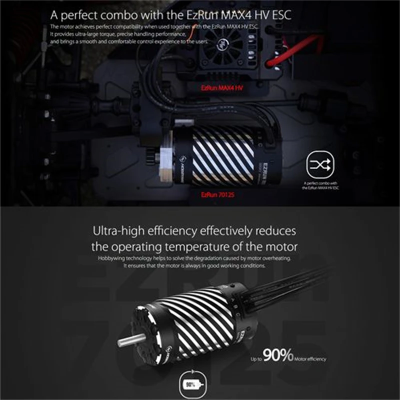 HOBBYWING Ezrun 70125Sd 560Kv Motor (HOBBYWING 30402850