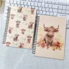 Cuaderno con espiral de vaca adorable - Paquete de 2